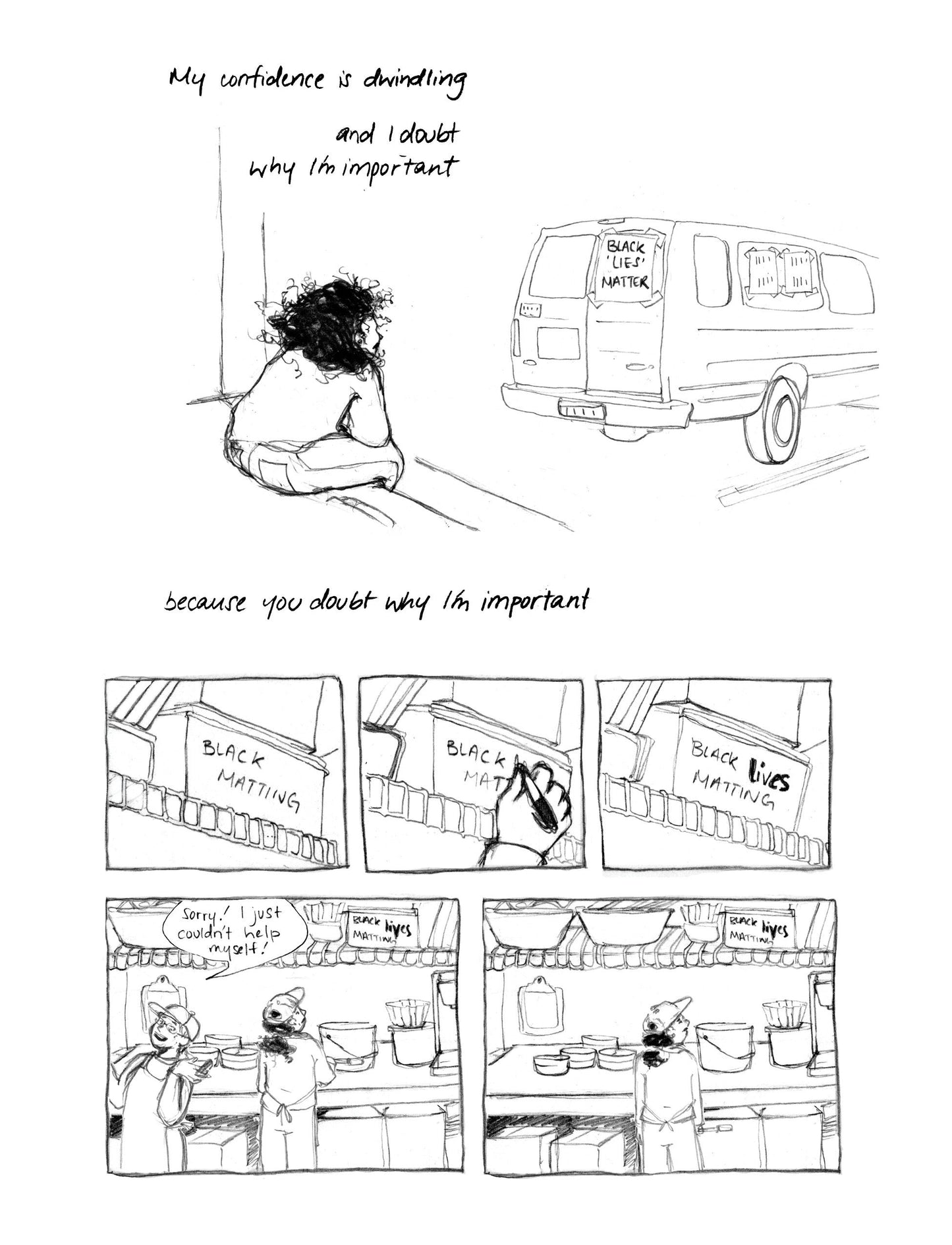 The Saddest Angriest Black Girl in Town - Print Comic